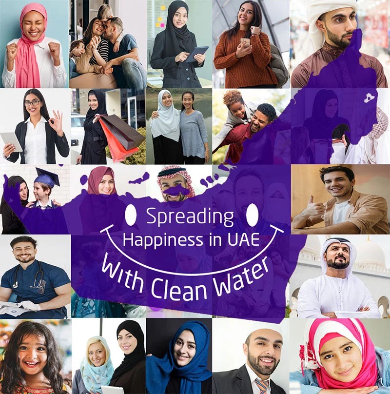 spreading happiness in UAE with clean Water